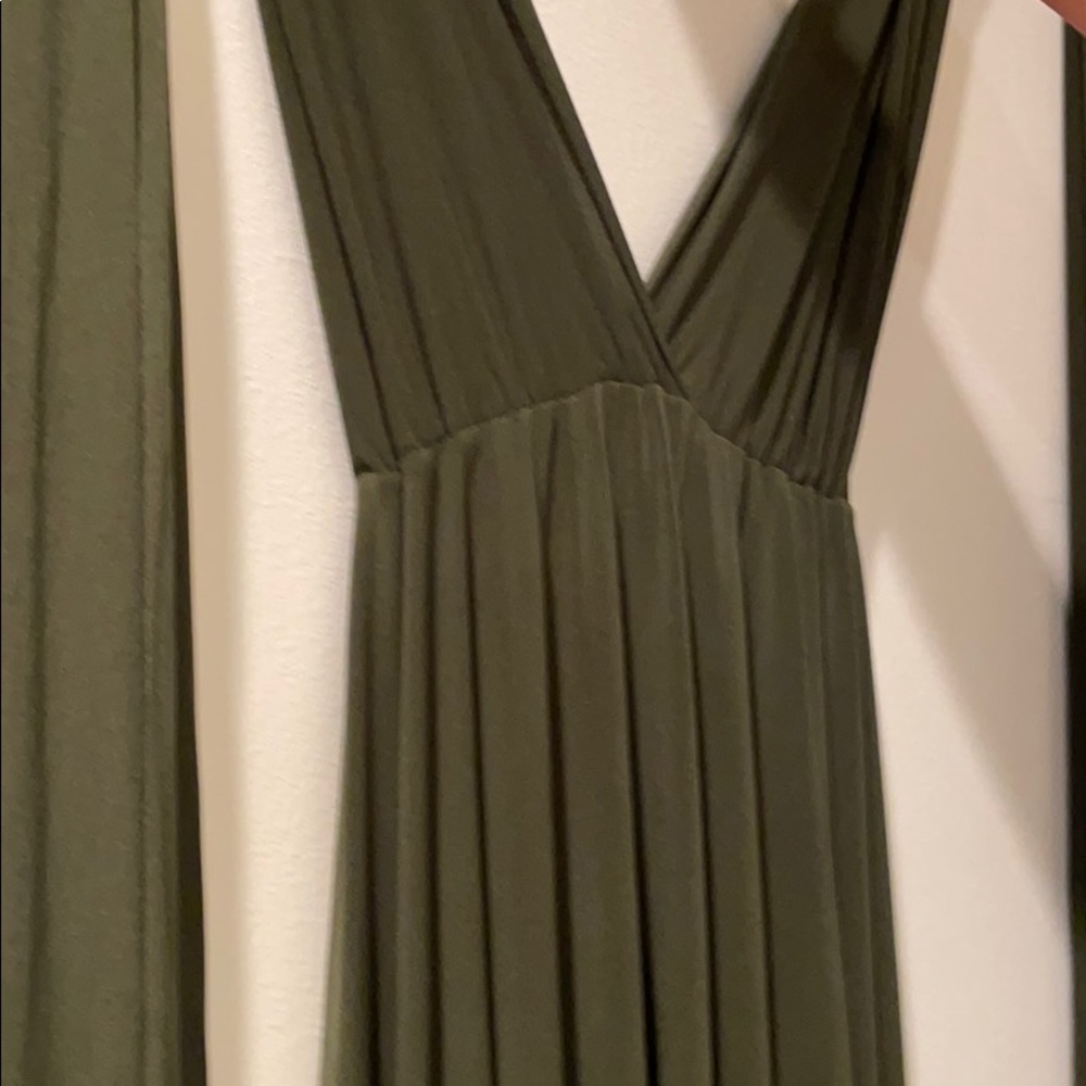 Olive green infinity dress